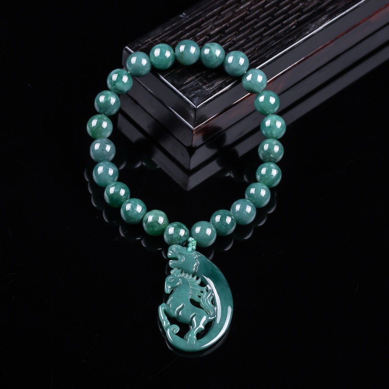 Jewelry & Watches Store - سوار يدوي الصنع من الخرز الطبيعي