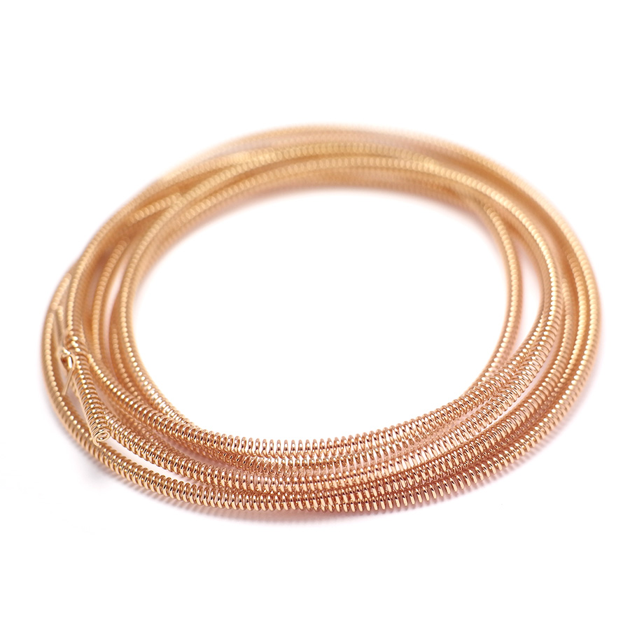 Rose Gold Bracelet - سلاسل الربيع ، ارتفع الذهب مطلي