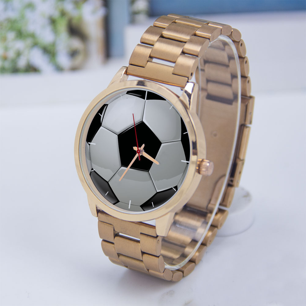Jewelry Watches Women - ساعة كرة القدم بتصميم كرة القدم،