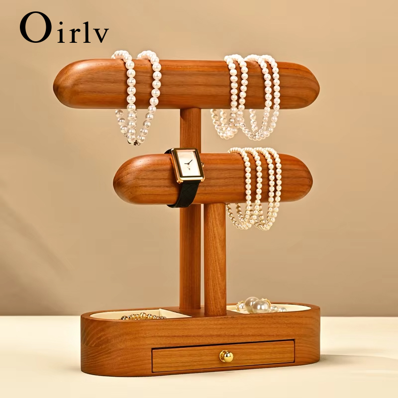 Jewelry Stores With Watches - حامل عرض مجوهرات من الخشب الصلب