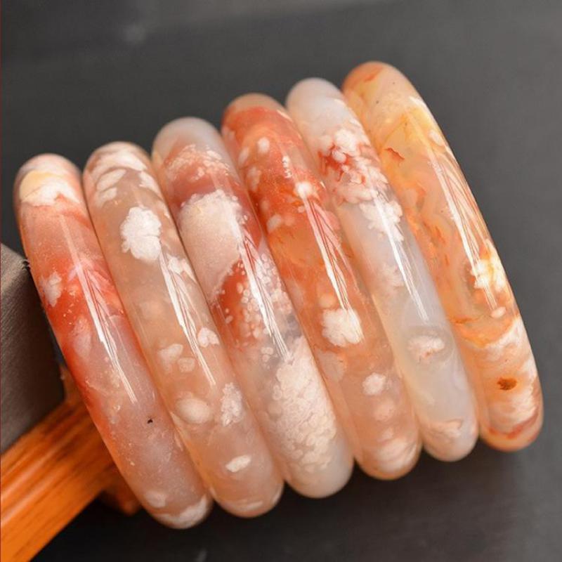 Gemstone Bracelet Healing - إسورة عقيق زهور للنساء ، أحجار
