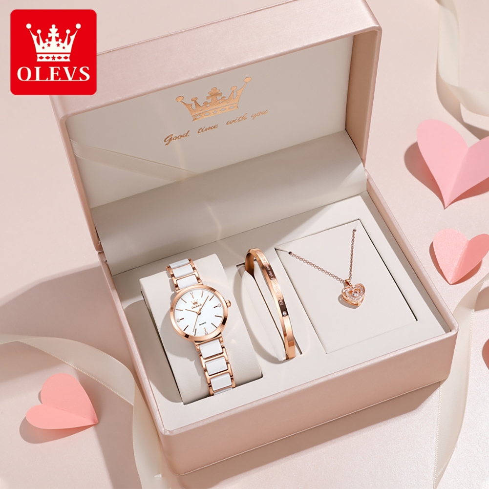 Jewelry Watches Women - OLEVS ساعة نسائية 5877 ساعة كوارتز