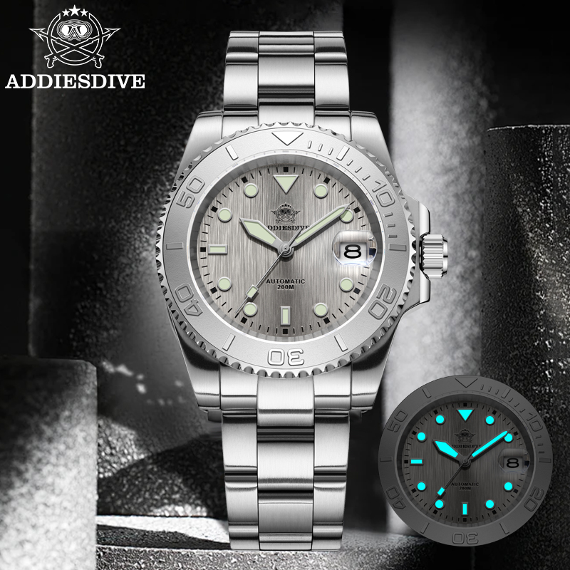 Mens Mechanical Watch - ساعة Addiesdive AD2087 للرجال مقاومة للماء