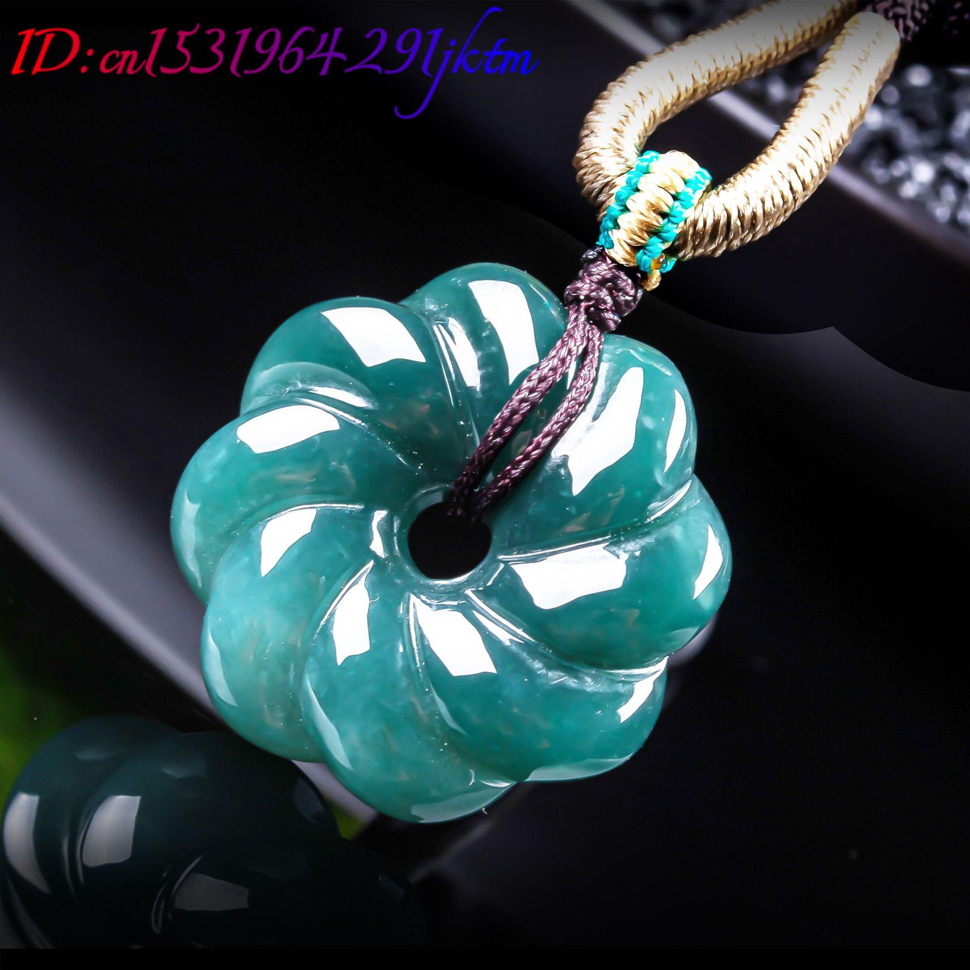 قلادة زهرة من اليشم البورمي ال - مراجعة Jewelry & Watches Store وسعره