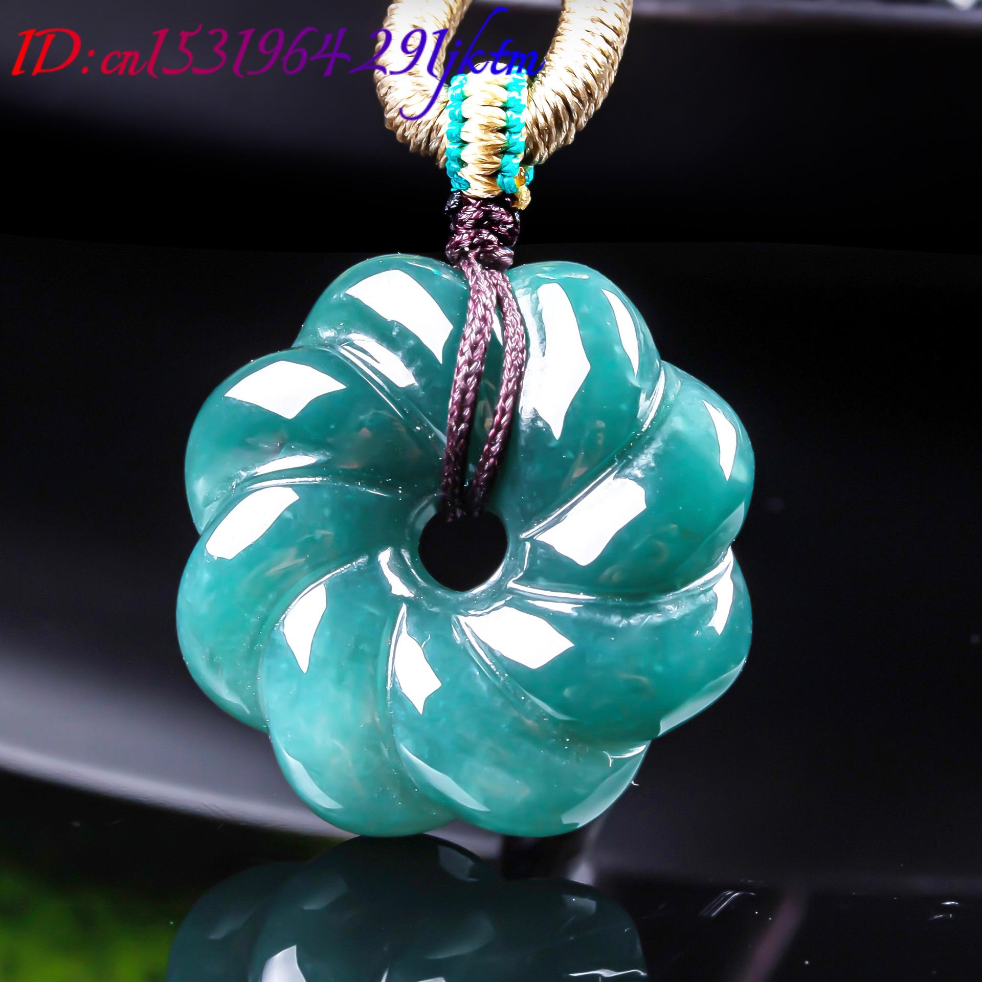 قلادة زهرة من اليشم البورمي ال - مراجعة Jewelry & Watches Store وسعره