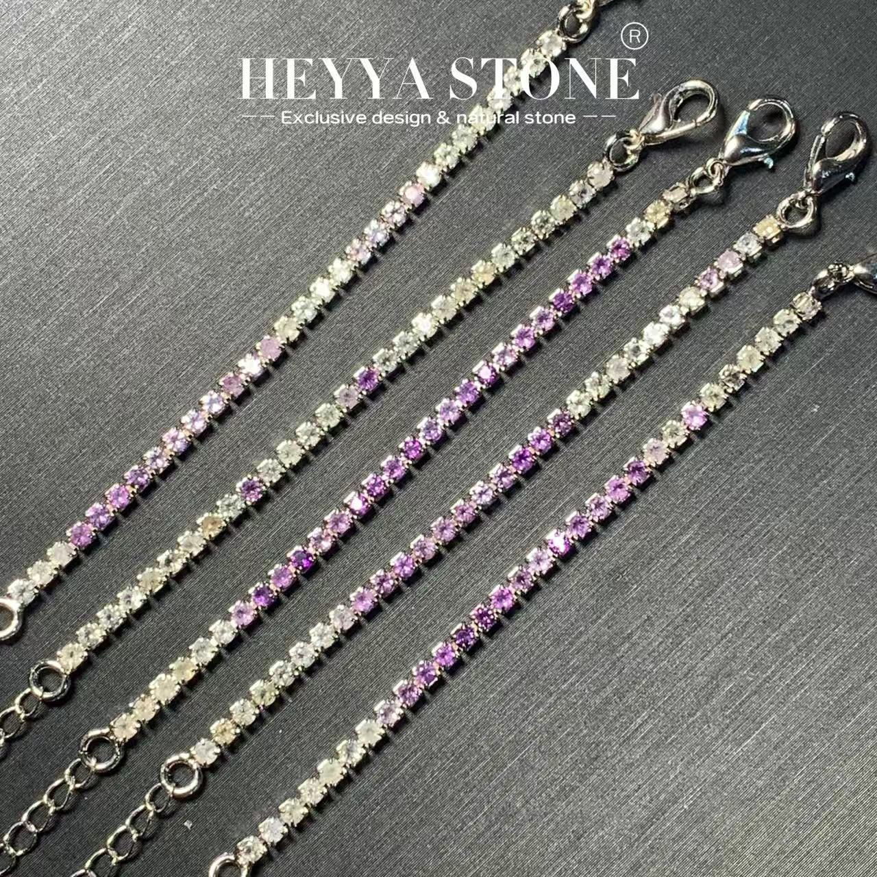 HEYYA حجر الجمشت الطبيعي سيتري - مراجعة Gemstone Bracelet Healing وسعره