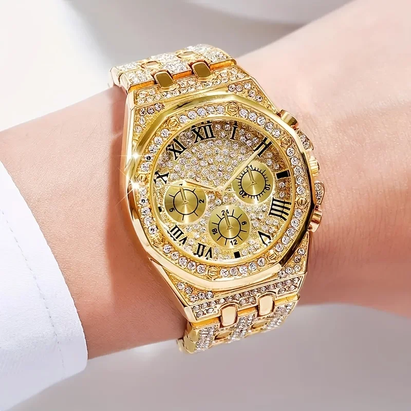 ساعة كوارتز فاخرة بإطار ثماني  - مراجعة Icebox Jewelry Watches وسعره
