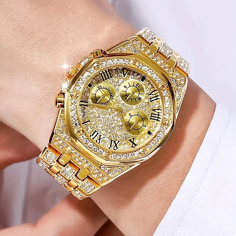 ساعة كوارتز فاخرة بإطار ثماني  - مراجعة Icebox Jewelry Watches وسعره