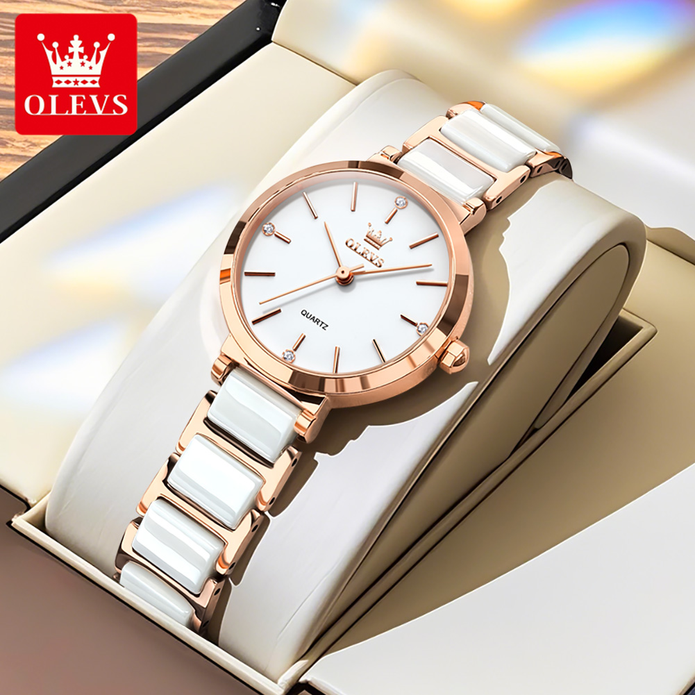 OLEVS ساعة نسائية 5877 ساعة كو - مراجعة Jewelry Watches Women وسعره