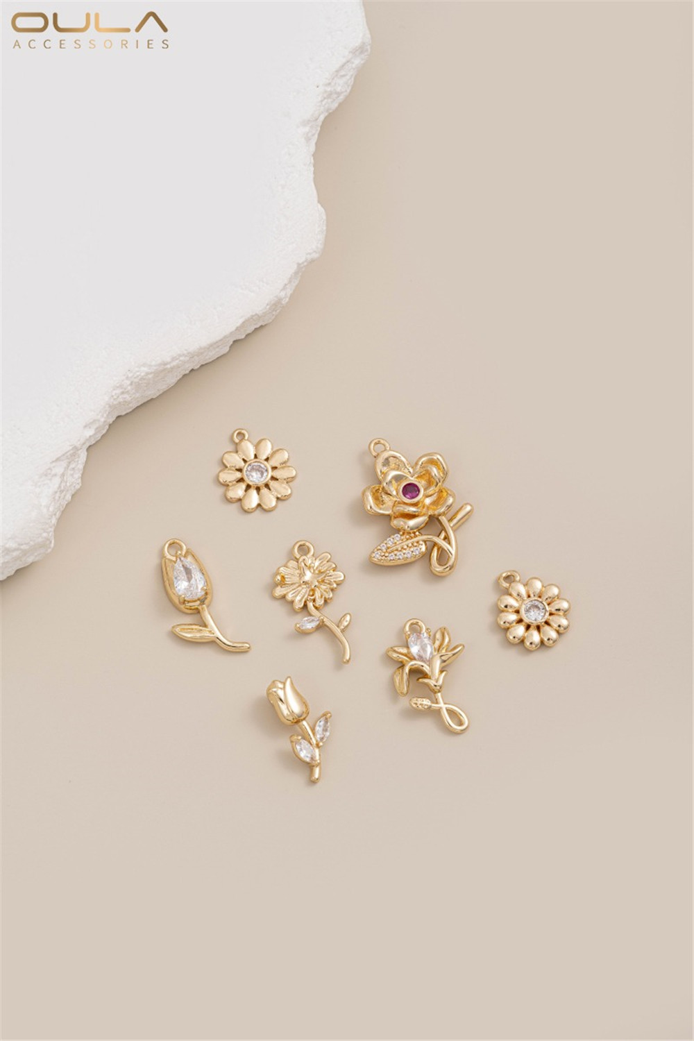 1 قطعة 14K مطلية بالذهب والزرك - مراجعة Rose Gold Bracelet وسعره