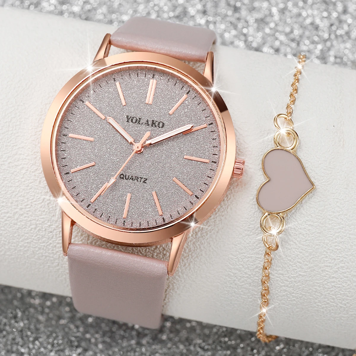طقم ساعتين نسائيتين أنيقتين مع - مراجعة Jewelry Watches Women وسعره