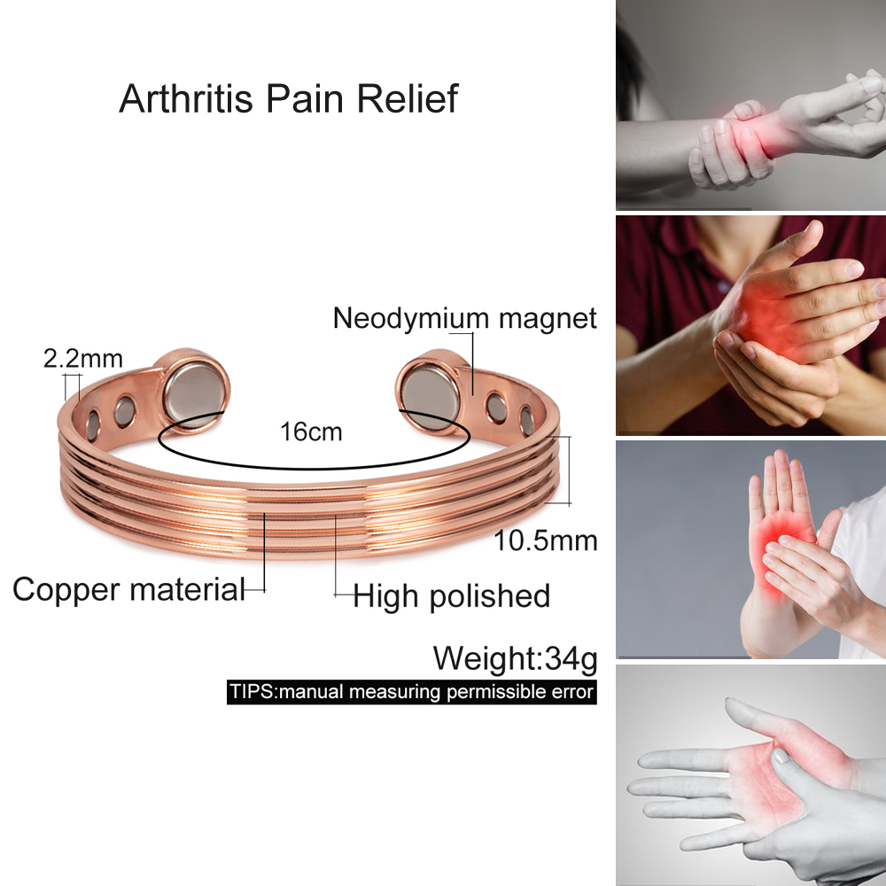 تخصيص النحاس النقي أساور للرجا - مراجعة Rose Gold Bracelet وسعره