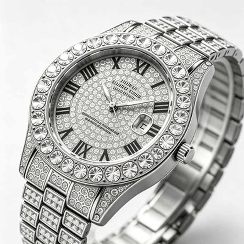 ساعة كوارتز فاخرة مطلية بالذهب - مراجعة Jewelry Watches For Men وسعره