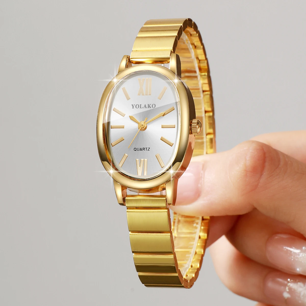 ساعة يد نسائية كوارتز بتصميم غ - مراجعة Jewelry Watches Gold وسعره