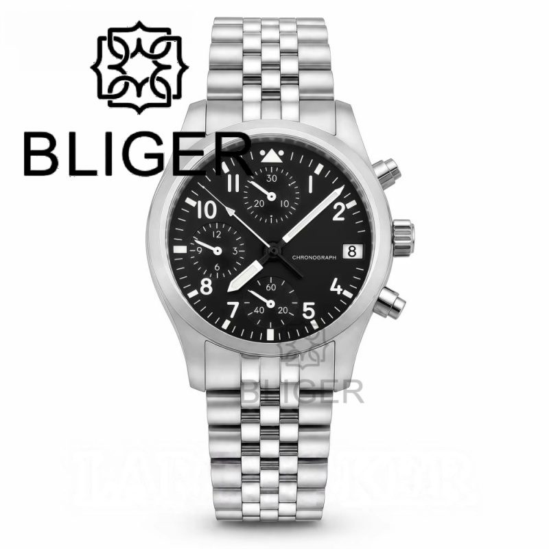 ساعة BLIGER سوداء بالكامل بتصم - مراجعة Mens Mechanical Watch وسعره