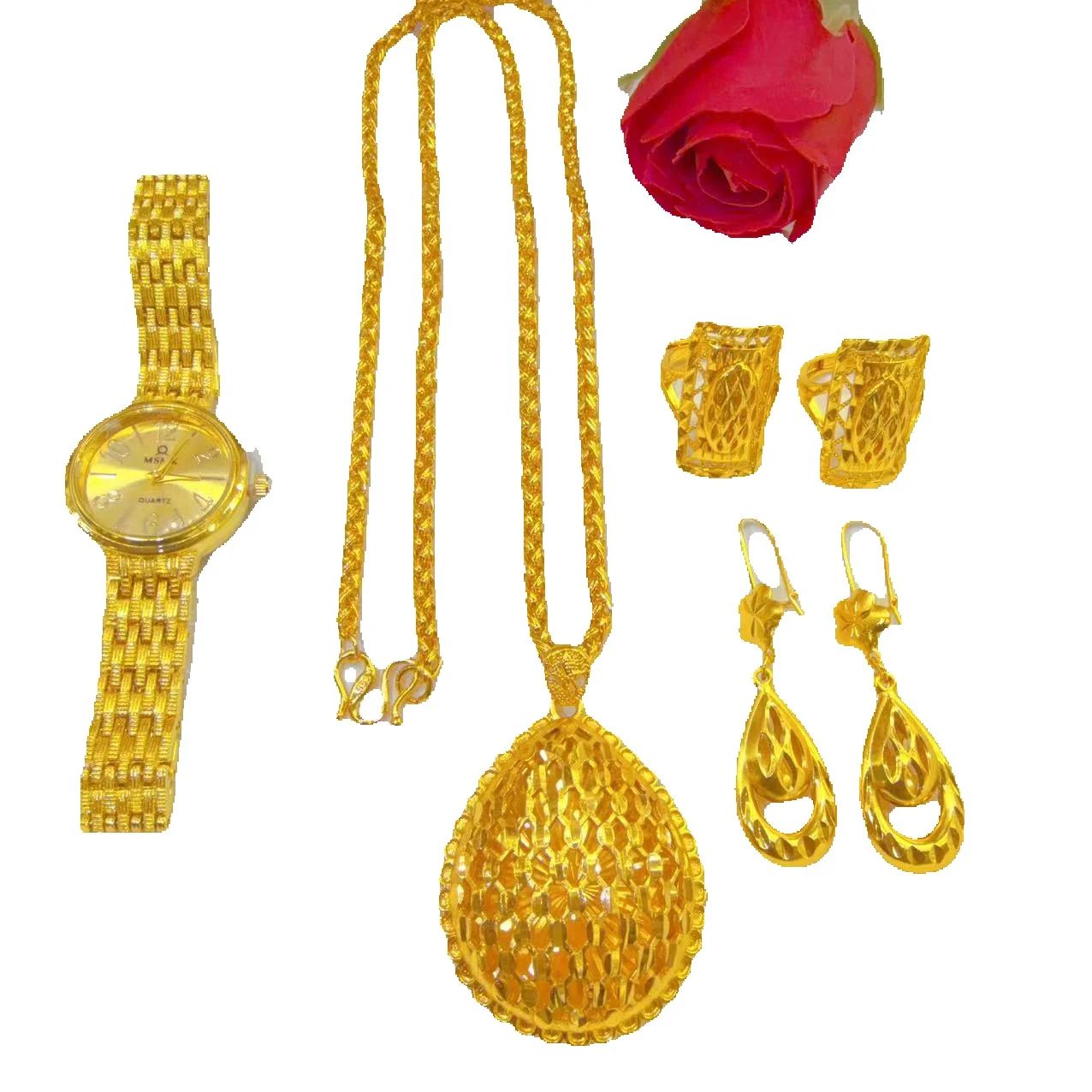 مجموعة مجوهرات دبي الجديدة الف - مراجعة Jewelry Watches Gold وسعره