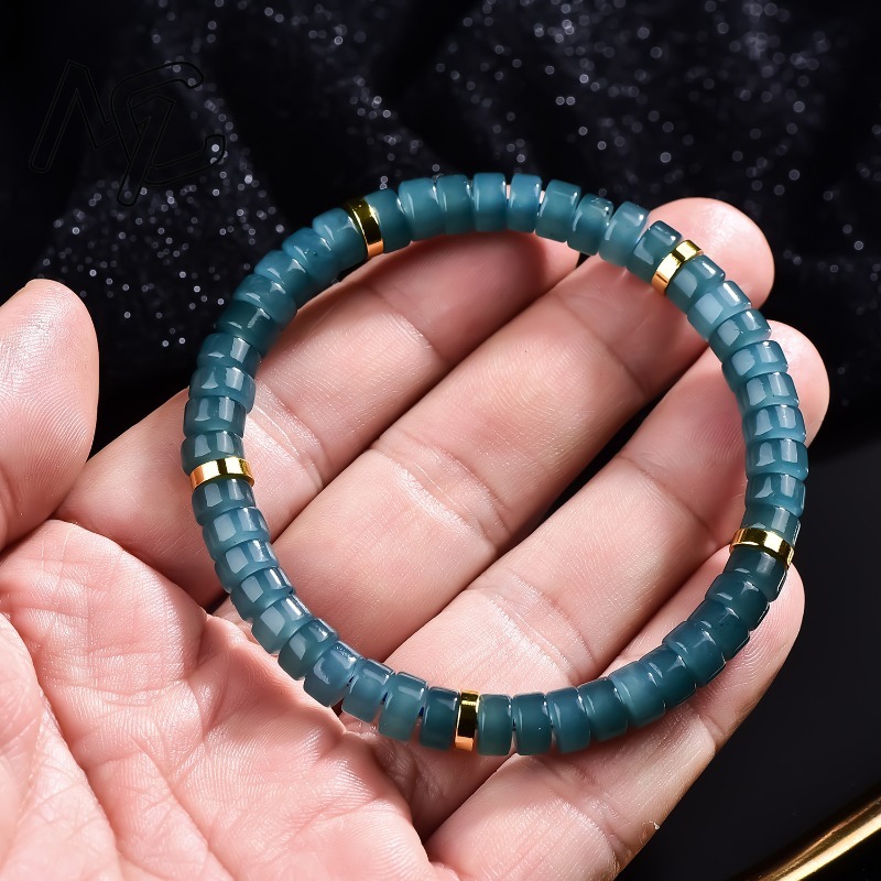 سوار من خرز اليشم الطبيعي الأز - مراجعة Jewelry & Watches Store وسعره