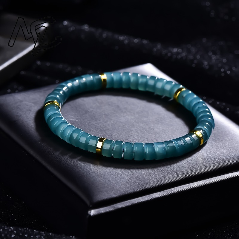 سوار من خرز اليشم الطبيعي الأز - مراجعة Jewelry & Watches Store وسعره