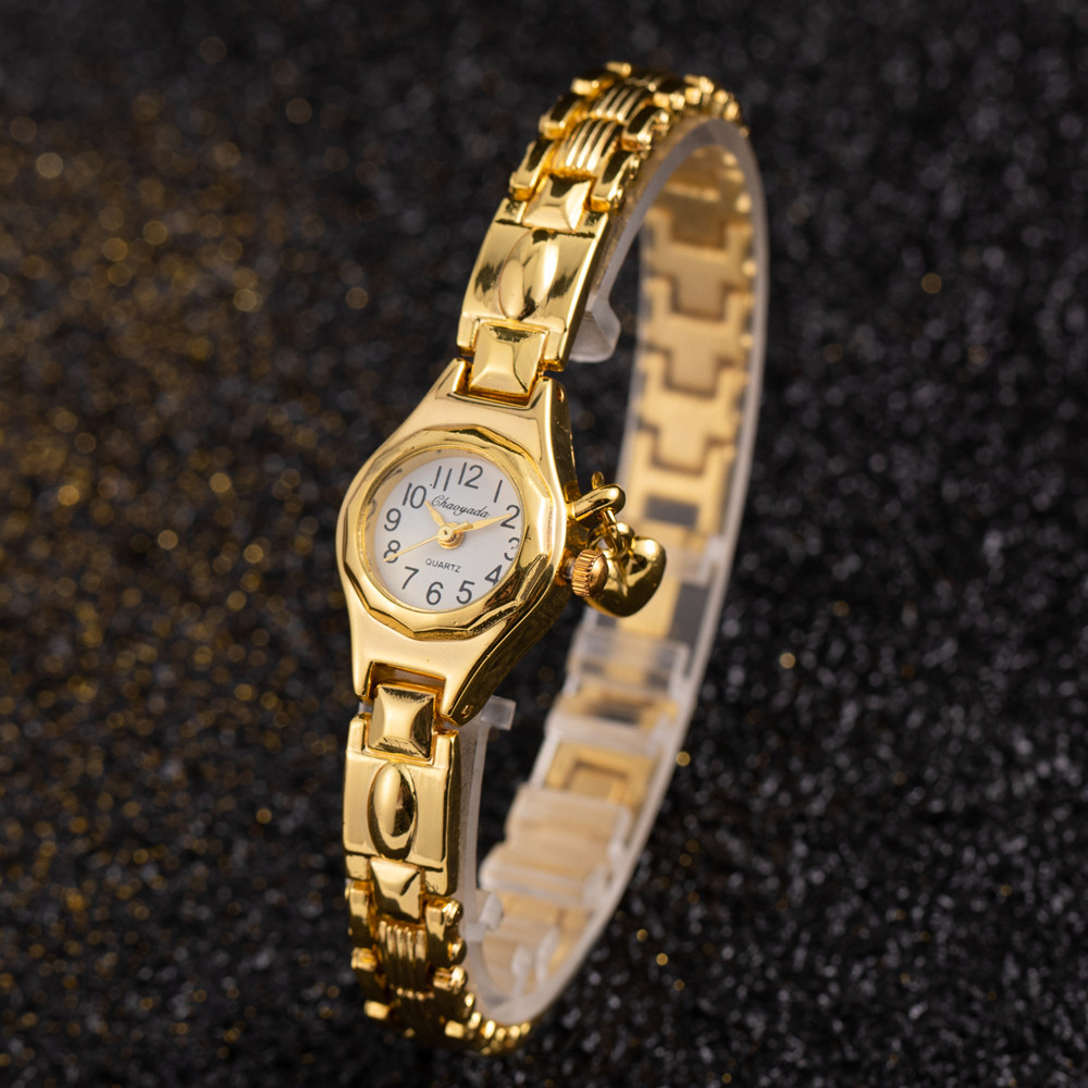 ساعة يد نسائية بسوار ذهبي وقرص - مراجعة Jewelry Watches Gold وسعره