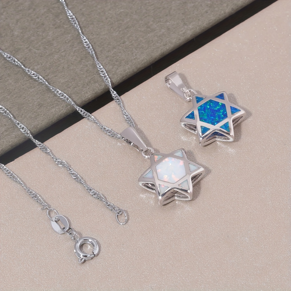 قلادة نجمة داود من حجر الأوبال - مراجعة Jewelry & Watches Store وسعره