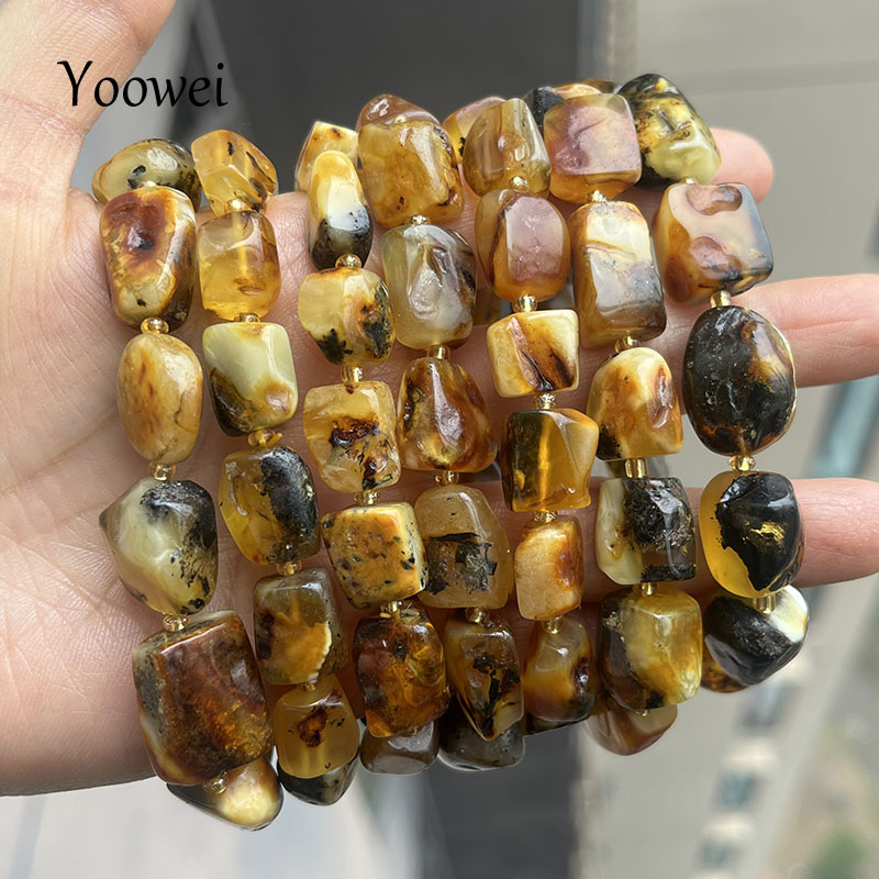 أساور كهرمان طبيعي 100% للجنسي - مراجعة Gemstone Bracelet Healing وسعره